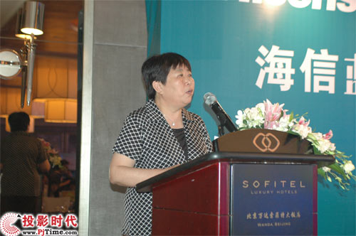 工业与信息化部副局长、中国电子视像行业协会秘书长白为民女士